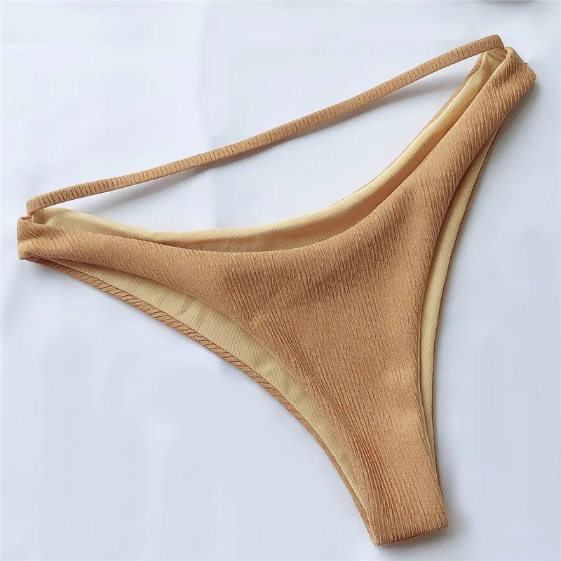 Underboob бикини ребристые полые стринги купальник женский сексуальный стринги купальники хаки Bling Холтер купальный костюм пуш-ап S-L