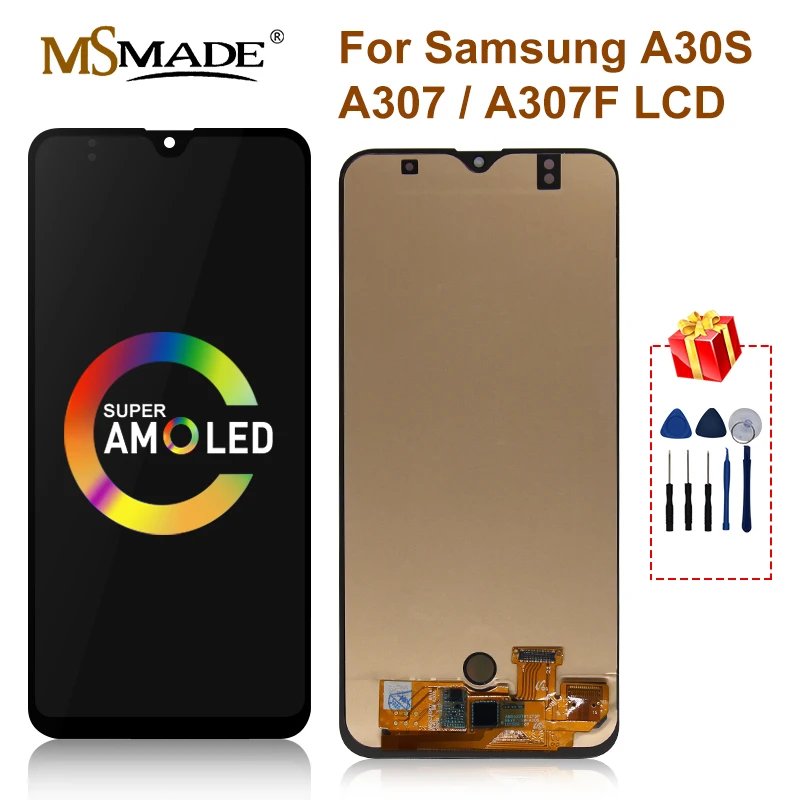 

SUPER AMOLED For SAMSUNG GALAXY A30S A307H/DS A307F LCD Display Touch Screen Digitizer Replacement Parts For Galaxy A30S LCD
