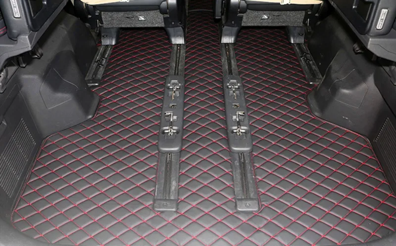 

Good quality rugs! Custom full set car floor mats + trunk mat for Toyota Alphard 7 8 seats 2014-2008 durable waterproof carpets