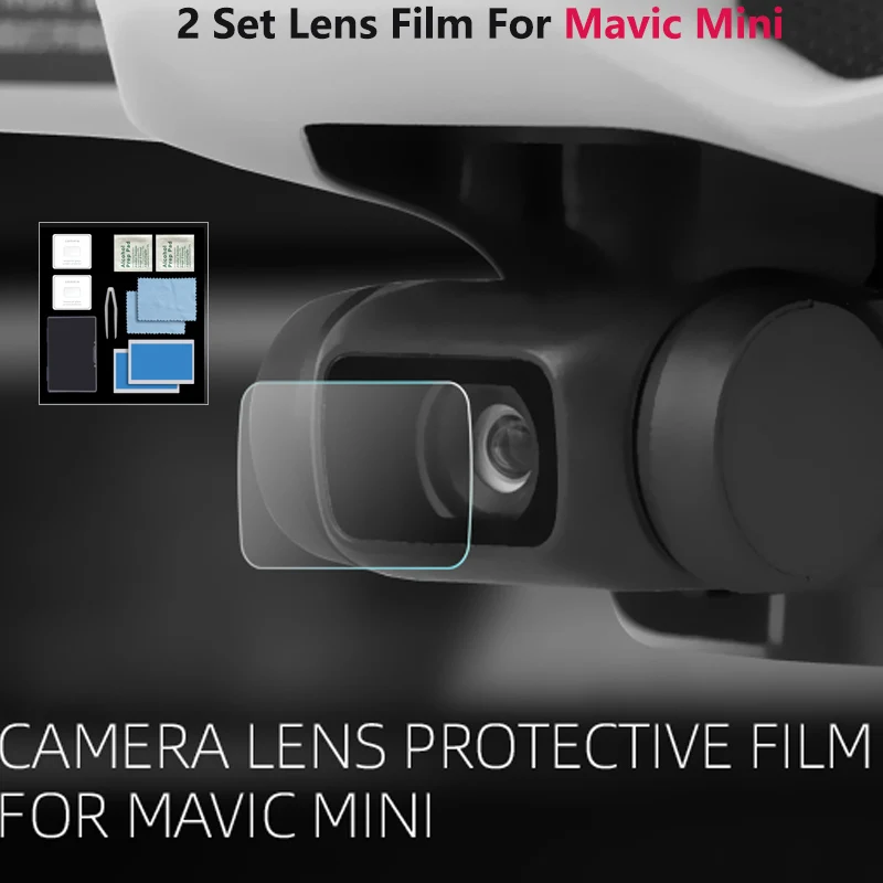 For DJI Mavic Mini 2 Camera Lens Protective 2 Set Film HD Tempered Glass Film Lens Protector for DJI Mavic Mini Drone Accesories