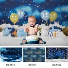 Фон для фотосъемки новорожденных с золотыми звездами, для праздновечерние детского дня рождения, фон для детской фотостудии