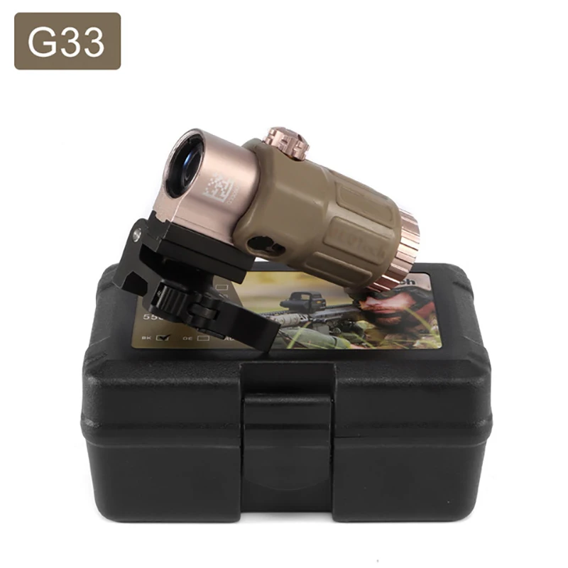 

G33 G43 3X Magnifier Sight With Switch to Side Quick Detachable Mount For Hunting Apply for Red DOT Sight 551 552 553 558