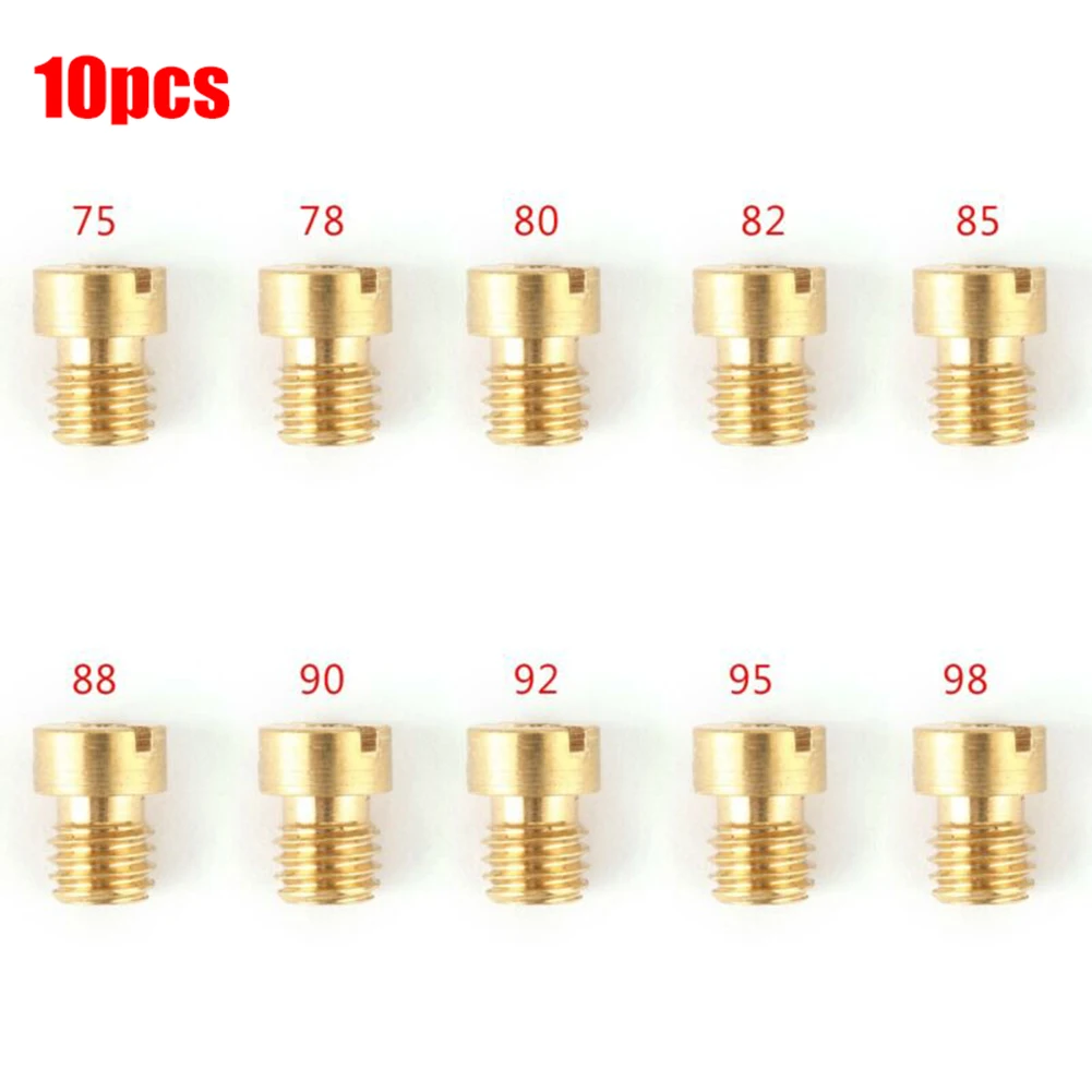 10PCS Main Jets 5MM Nozzle Set For Dellorto Carburetor 75-98 8MM Metal | Fuel Injector