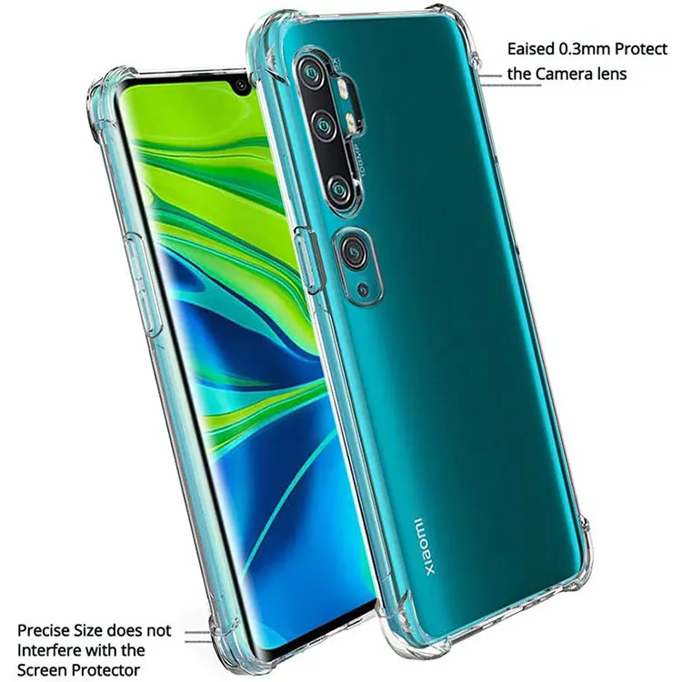 xiaomi leather case charging Trong Suốt Silicon TPU Ốp Lưng Trong Dành Cho Xiaomi Mi Note 10 Pro Lite Ốp Lưng Chống Sốc Cho Xiaomi Mi 9 8 10 Lite CC9 Pro Ốp Lưng cases for xiaomi blue