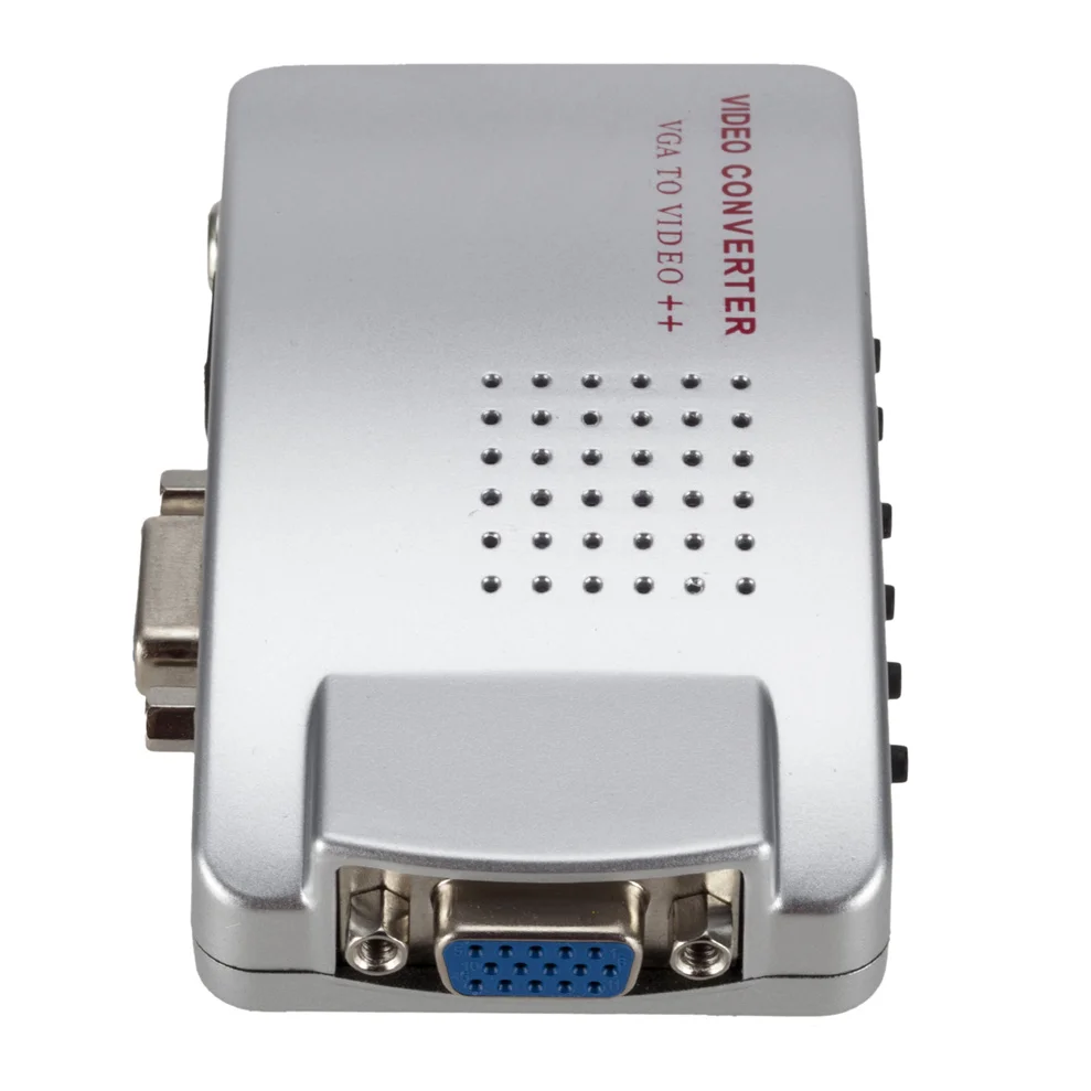ПК конвертер VGA в ТВ AV RCA адаптер сигнала видео переключатель композитный
