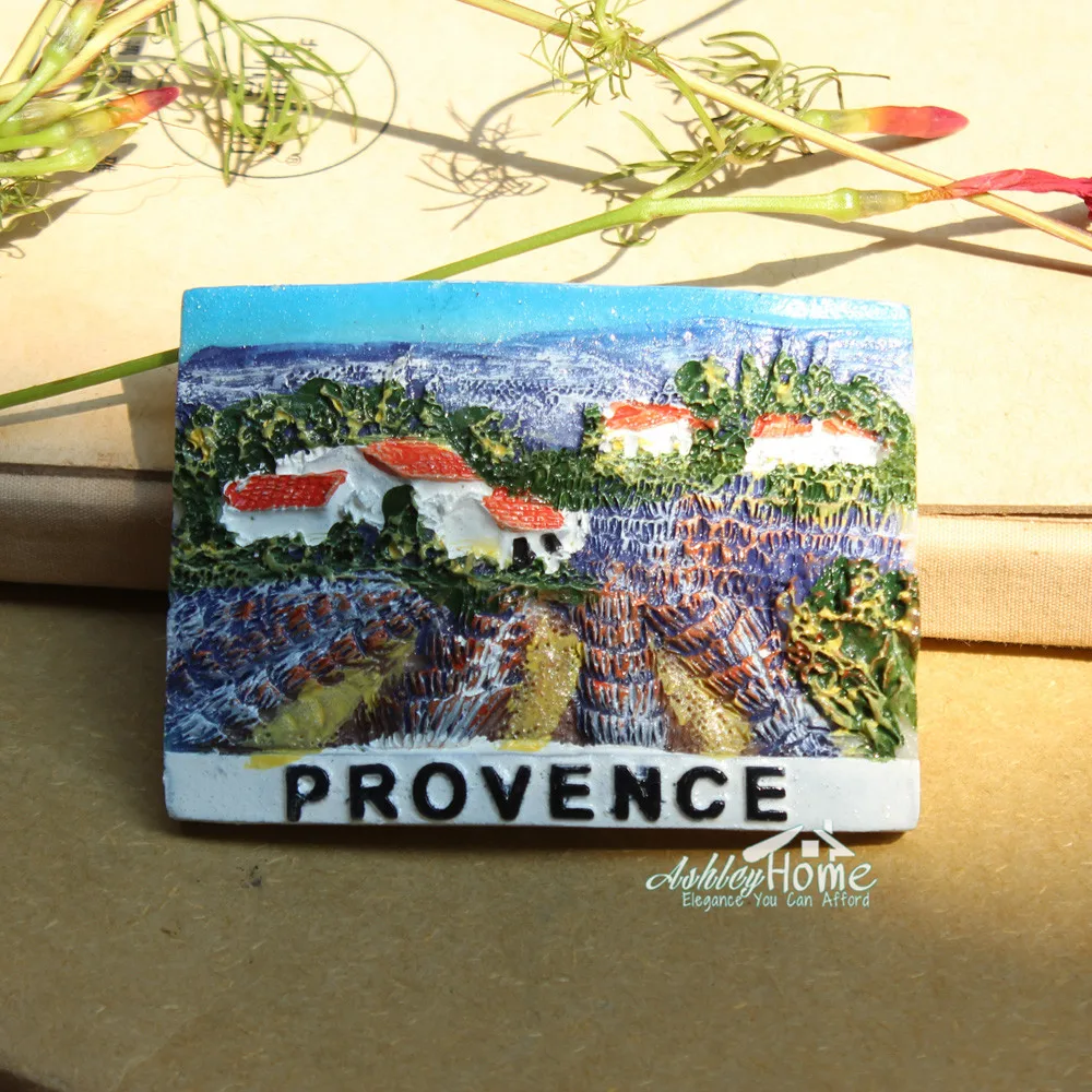 Provence Lavender France Tourist Travel Souvenir 3D Resin Refrigerator Fridge Magnet Sticker Home Decor |