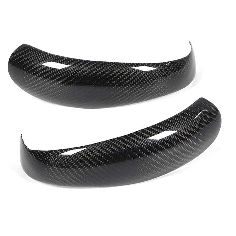 

2Pcs Rearview Mirror Cover Add-on Carbon Fiber Cap Fit For-Porsche Boxster/Cayman 997 911 987 Car Side Mirror