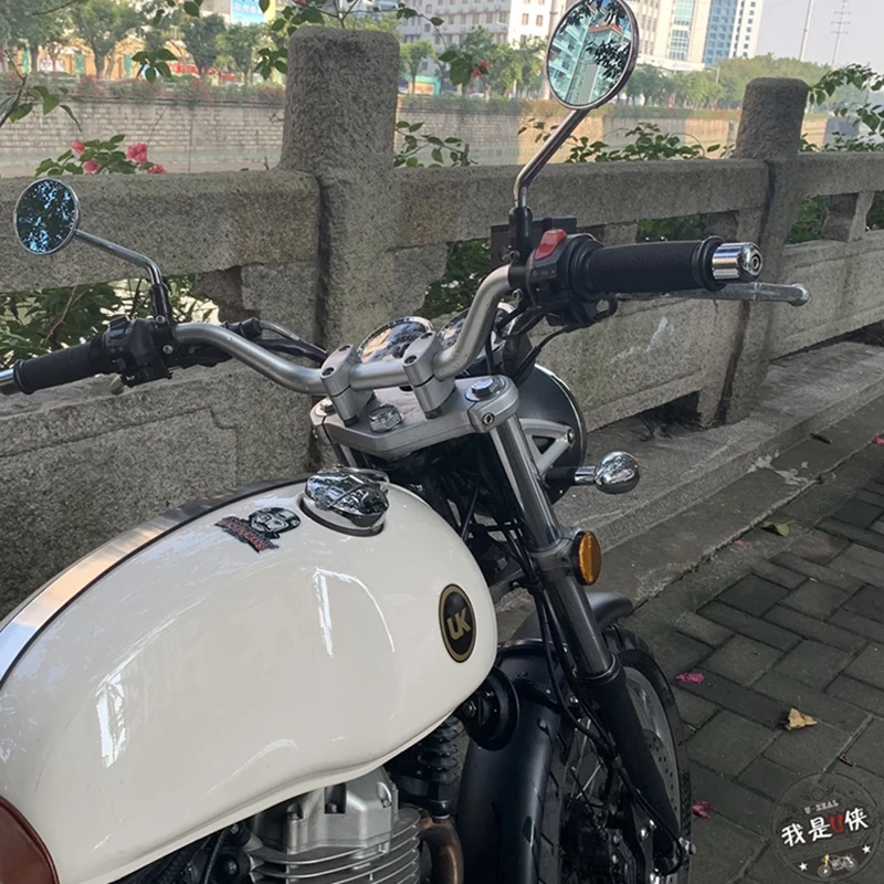 Универсальное винтажное мотоциклетное боковое зеркало заднего вида с покрытием