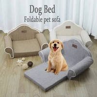 foldable pet bed luxury cats dogs lounger sofa cat mats pet sleeping cushion high resilience kennel puppy chair dog accessories