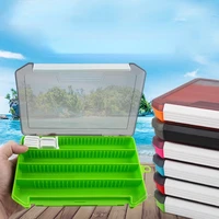lure storage box six color multi function single layer insertable fishing lurelead sinkerstop beadconnector storage box