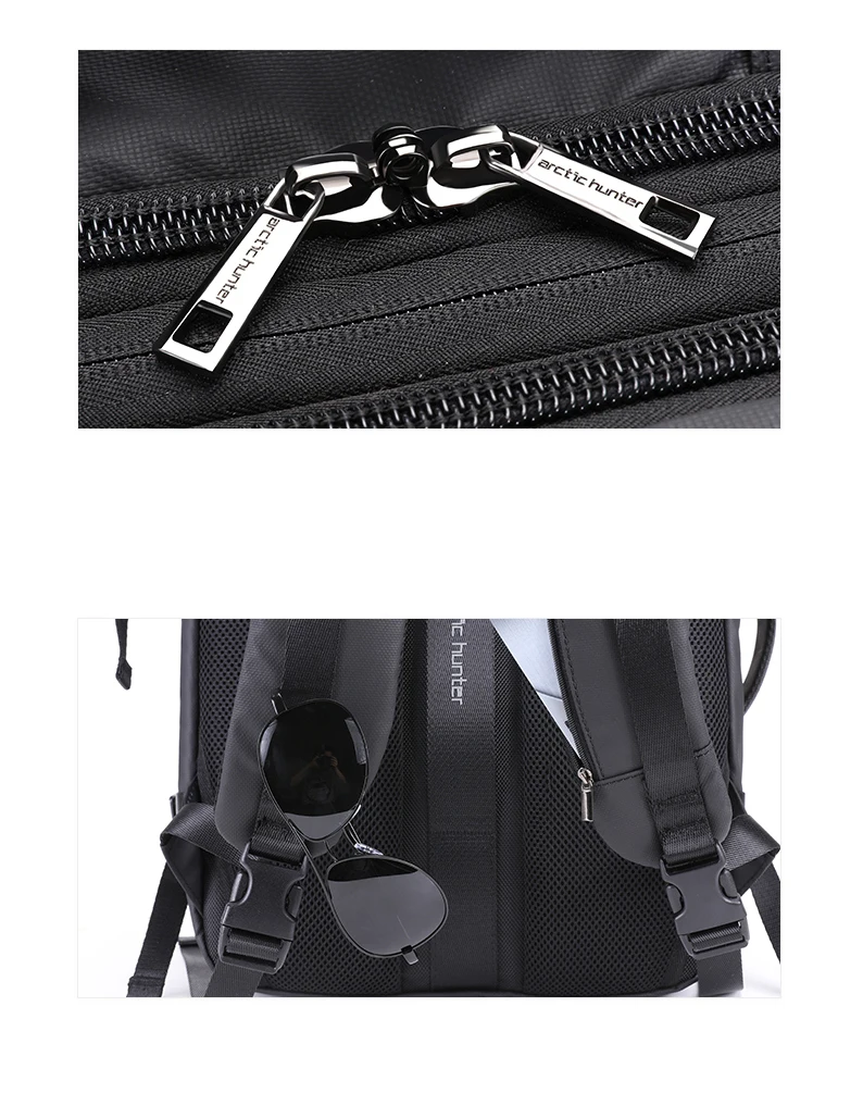 Мужской рюкзак ARCTIC HUNTER 35L, 17 дюймов, с usb зарядкой, мужской, многослойный, вместительный, для путешествий, бизнес, Mochila для мужчин