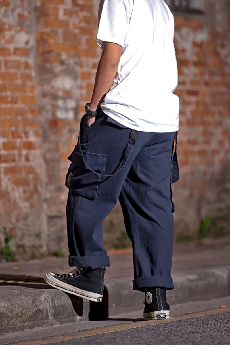 Стиль сафари! Комбинезон мужской с множеством карманов уличная одежда в стиле