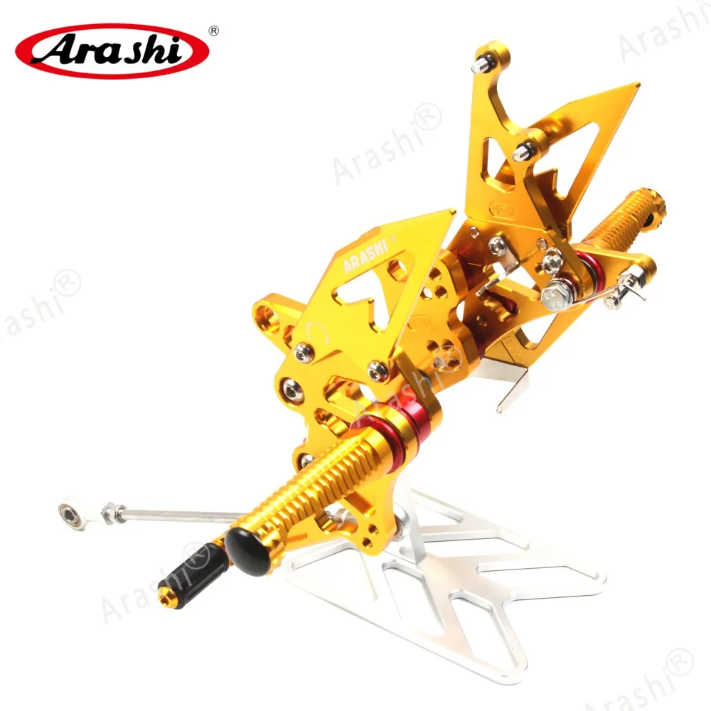 Arashi 1 комплект ЧПУ Регулируемый подножек для SUZUKI HAYABUSA GSXR1300 GSX1300R 2008- GSX-R GSXR 1300 2009 2010 2011 2012 2013