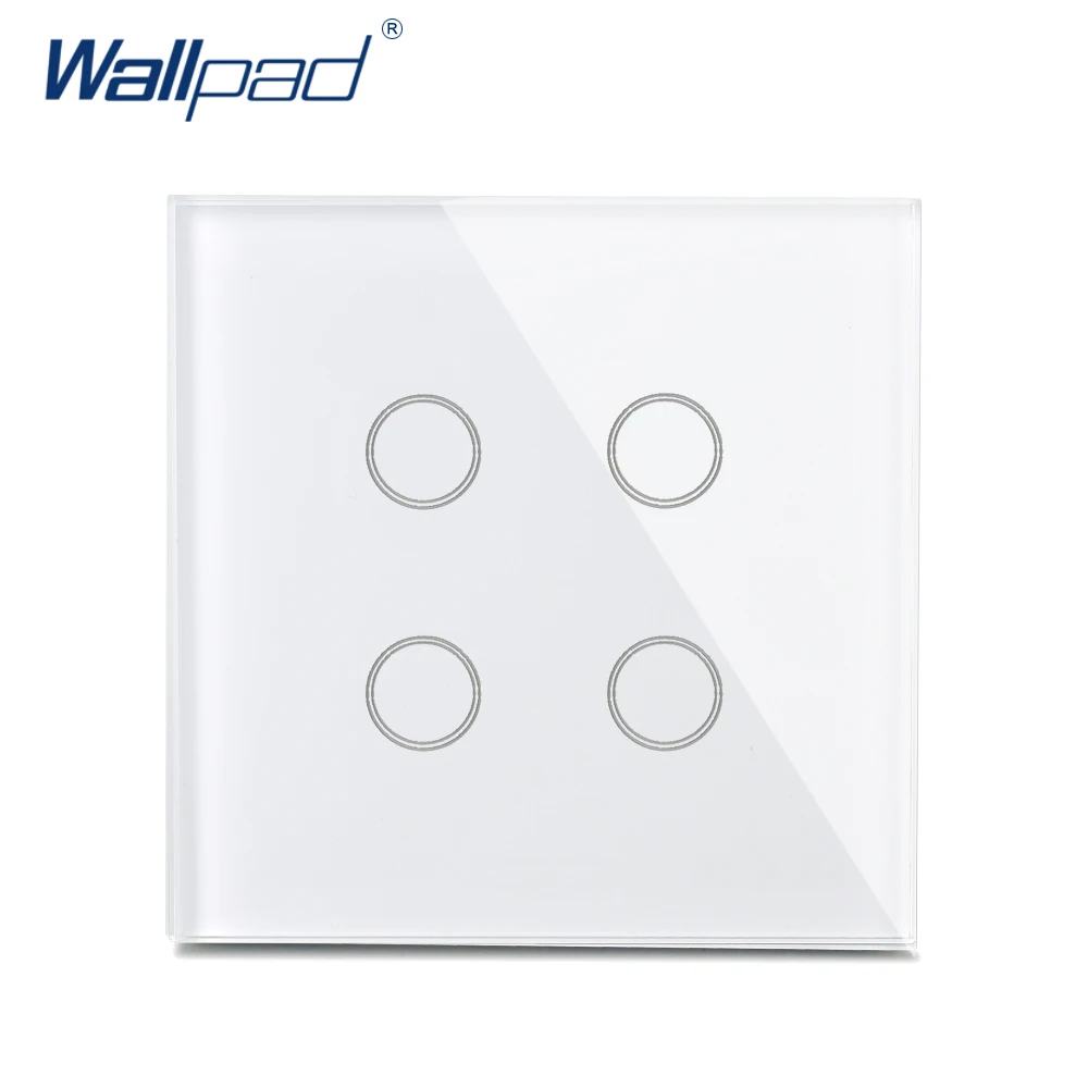 Новое поступление 4 банды 1 способ настенный сенсорный выключатель Wallpad роскошная