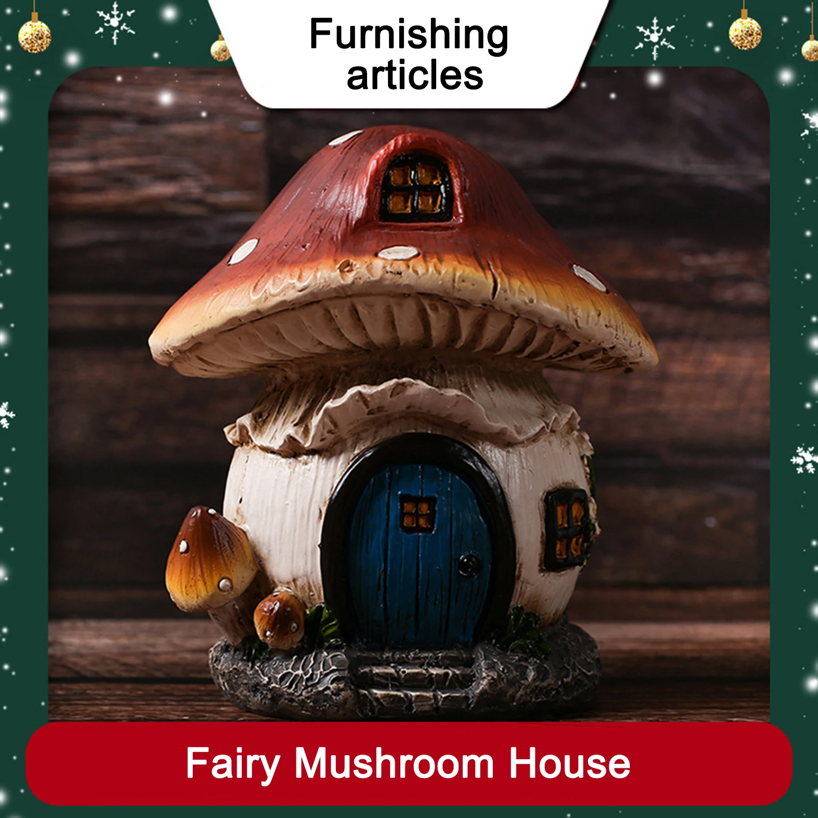

Resin Garden Decor Mushroom Outdoor Indoor Lawn Ornament Miniature Sculpture