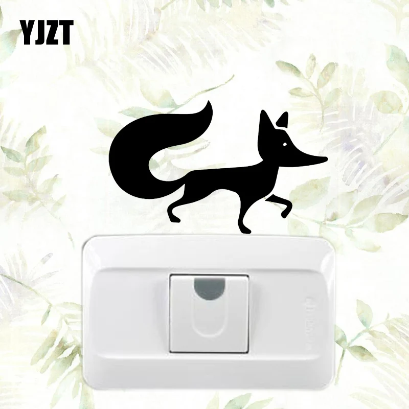 

YJZT ходить Фокс настенный стикер для выключателя домашнего декора комнаты виниловые наклейки в виде Фотообоев c переводными картинками перс...
