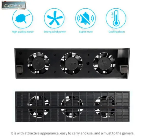 Тонкая охлаждающая консоль для PS4 умный термостат холодильника 3 вентилятора