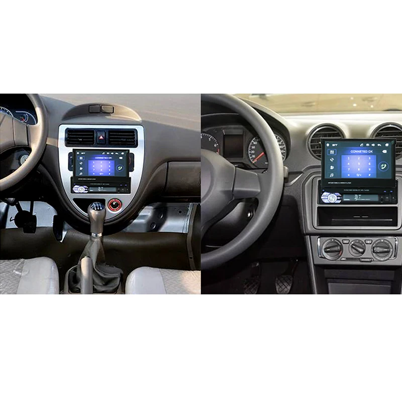 Автомобильный стерео приемник 1din аудио Bluetooth радио с 7 &quotHD выдвижной сенсорный