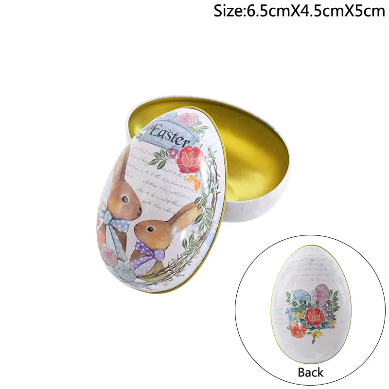 

Металлическая коробка для конфет в форме яйца