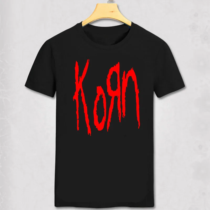 Футболка Korn металлическая рок-группа футболка с круглым вырезом и коротким