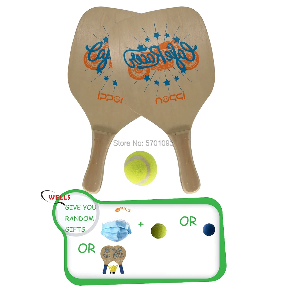 

Деревянный маринованный мяч весло набор пляжный теннис ракетка игра для взрослых мужчин женщин детей