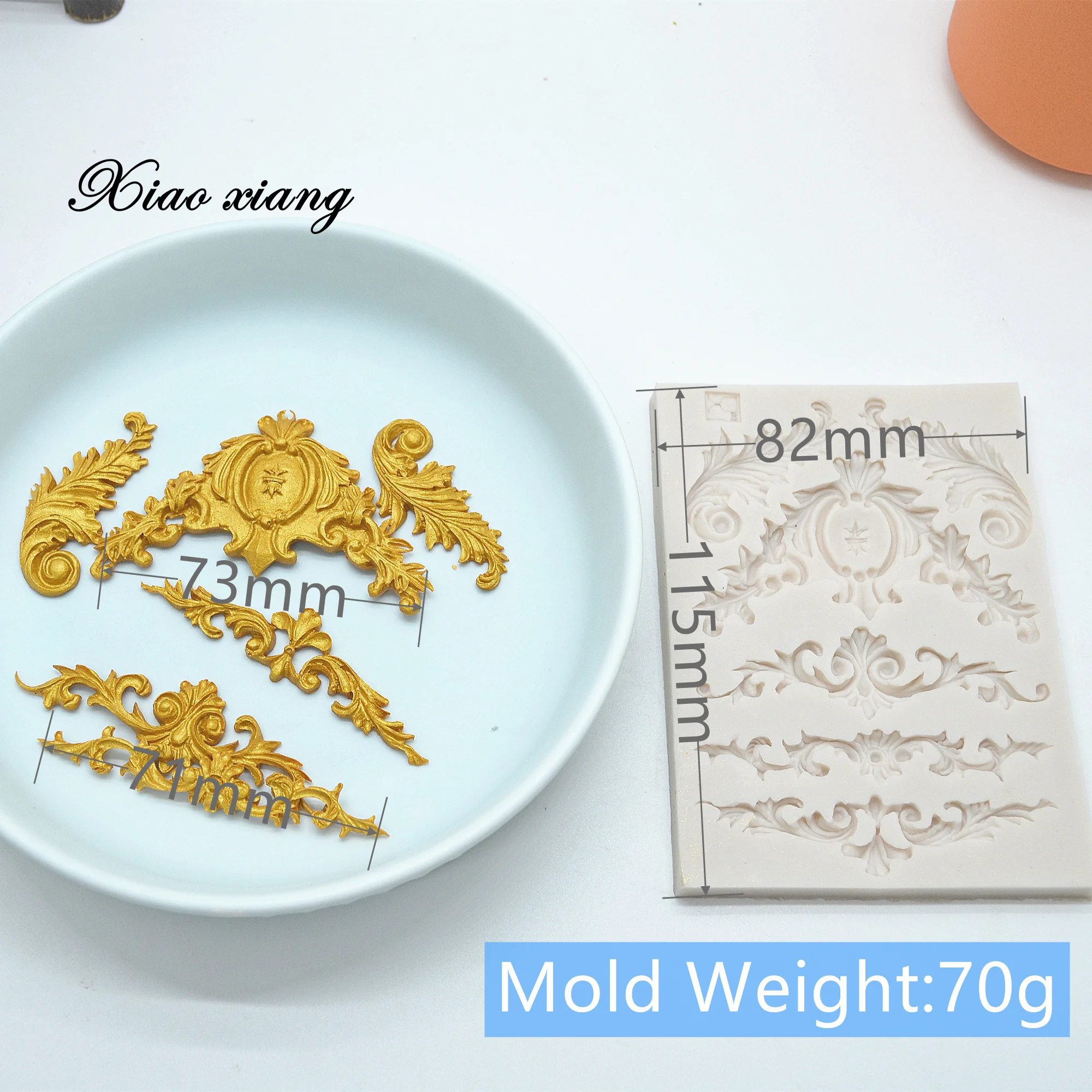 3D рельефные кружева силиконовые формы для тортов кайма мастики выпечки торта