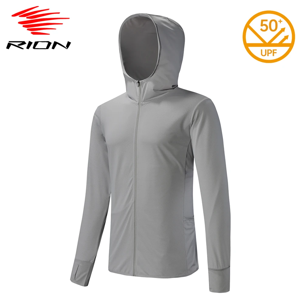 

Куртка RION Мужская быстросохнущая, ветровка с защитой от УФ излучения, одежда для отдыха на открытом воздухе и походов, UPF 50 +