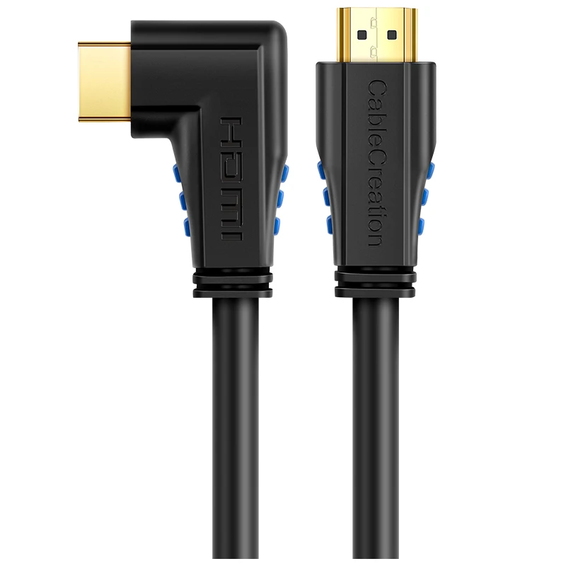 Кабель HDMI левый угол 90 градусов вертикальный 4K 2 0 кабель Поддержка Ultra 3D видео
