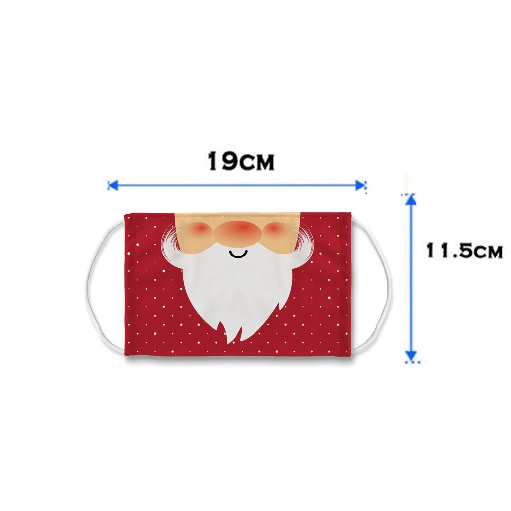 

Fashion New Adult Mascararilla Christmas Merry Printed Funny Face Mask Breathable Reused Outdoor Masks Mondkapjes Wasbaar 2020