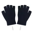 Зимние перчатки без пальцев с подогревом USB, велосипедные перчатки, перчатки с электрическим подогревом, перчатки с подогревом