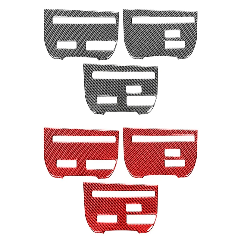 

for Nissan GTR R35 2009-2015 Carbon Fiber CD Player Console Panel Switch Sticker Decorative Cover Trim Frame