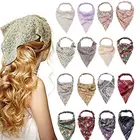 Женская треугольная повязка на голову с принтом, цвет в ассортименте