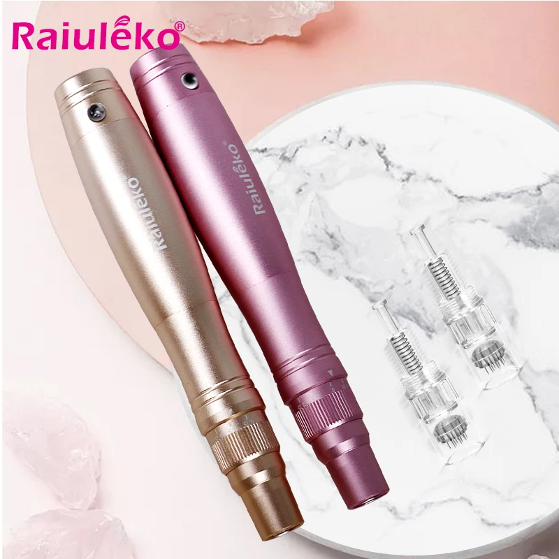 Электрический Дерма инструменты авто микроиглы ручка винтовой порт игольчатые