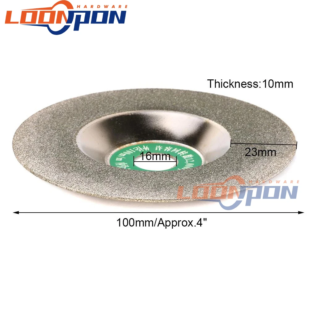 Алмазный шлифовальный диск 100 мм тип чаши отрезное колесо резак стекла пилы