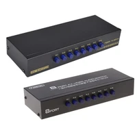 8 way av switch rca switcher 8 in 1 out composite video lr selector box for dvd game consoles