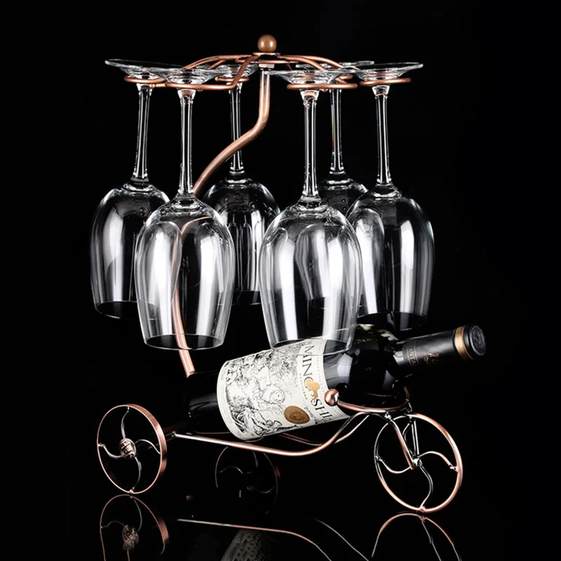 Металлическая стойка для вина держатель стеклянных стаканов современный