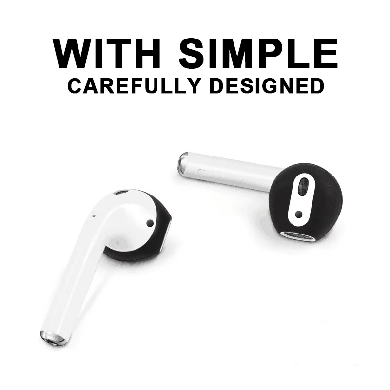 

Silicone Ear Tips Ear Skins Cover Wireless Headphones Ear Cover Flexible Soft and Durable for Airpods