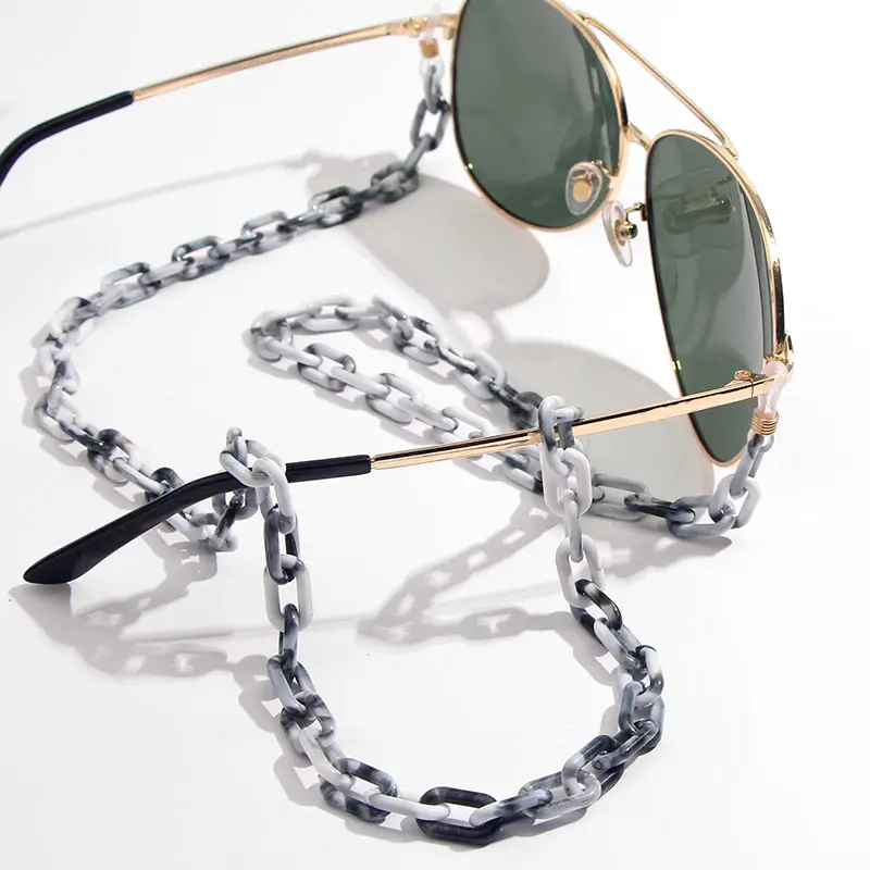 JJFOUCS 75 см Разноцветные акриловые очки с цепочкой для чтения Женские аксессуары