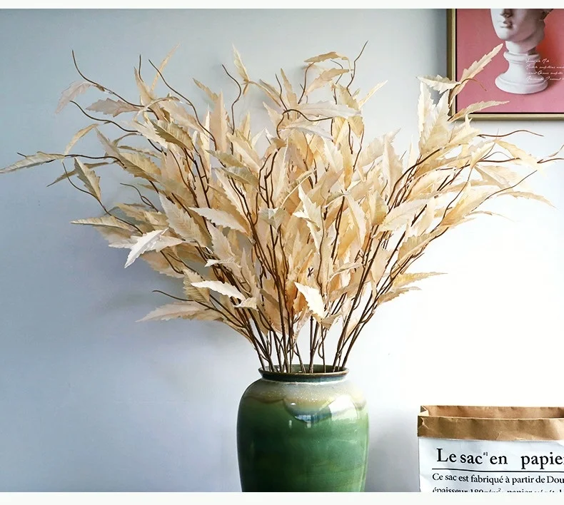 

Artificial Flower Wormwood Leaf, 110cm,Wedding Road Guide Flower Arrangement,Home Floral Wormwood Decoration Silk Flower Bouquet