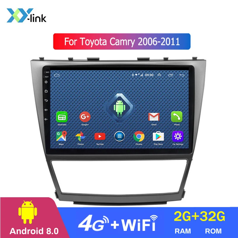 Горячая Распродажа 10,1 дюймов Android 8,1 автомобильный gps-навигатор для Toyota camry 2006-2011 с видео/Bluetooth/tv/wifi/USB/радио - Цвет: 4 CORES 2G RAM