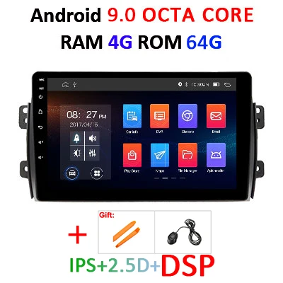 9.0 4G 64G DSP 64G DSP ips Android 9,0 Автомобильный gps радио для Suzuki SX4 2006 2007 2008 2009-2013 Мультимедиа Навигация стерео Авто без DVD плеера - Цвет: 9.0 4G 64G DSP