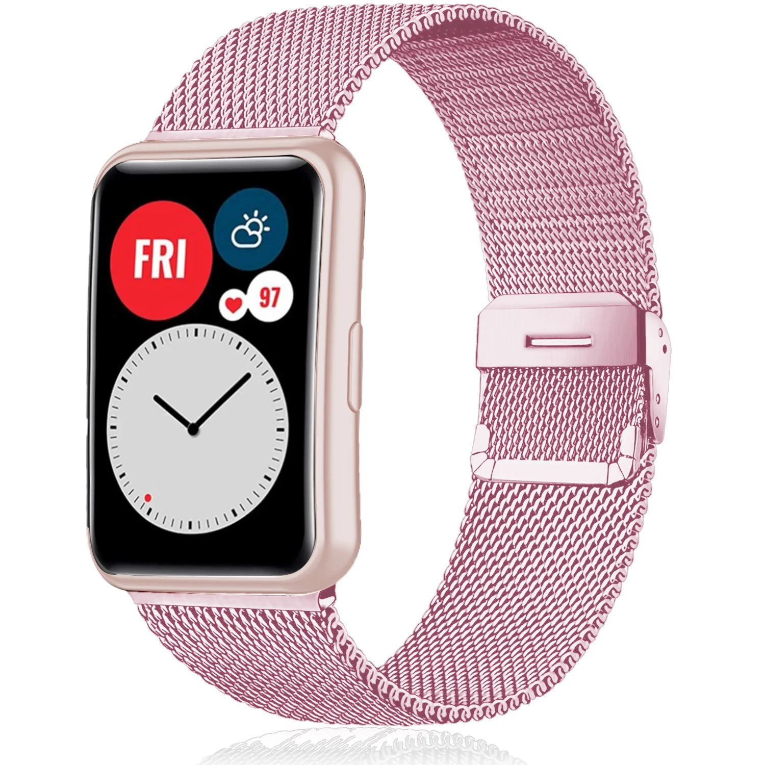 

Milanese Band For Huawei Watch FIT Strap Accessories stainless steel metal Sliding buckle bracelet Huawei Watch fit 2020 Strap