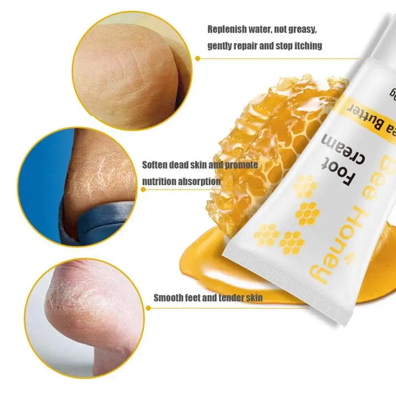 Натуральный мед антисохнущий крем для трещины ног отшелушивающая маска удаления