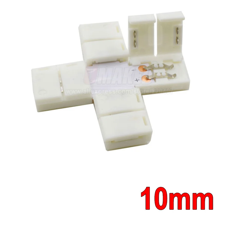 10 pcs/pairs 2 контактный разъем 8 мм светодиодный соединительные провода карманного