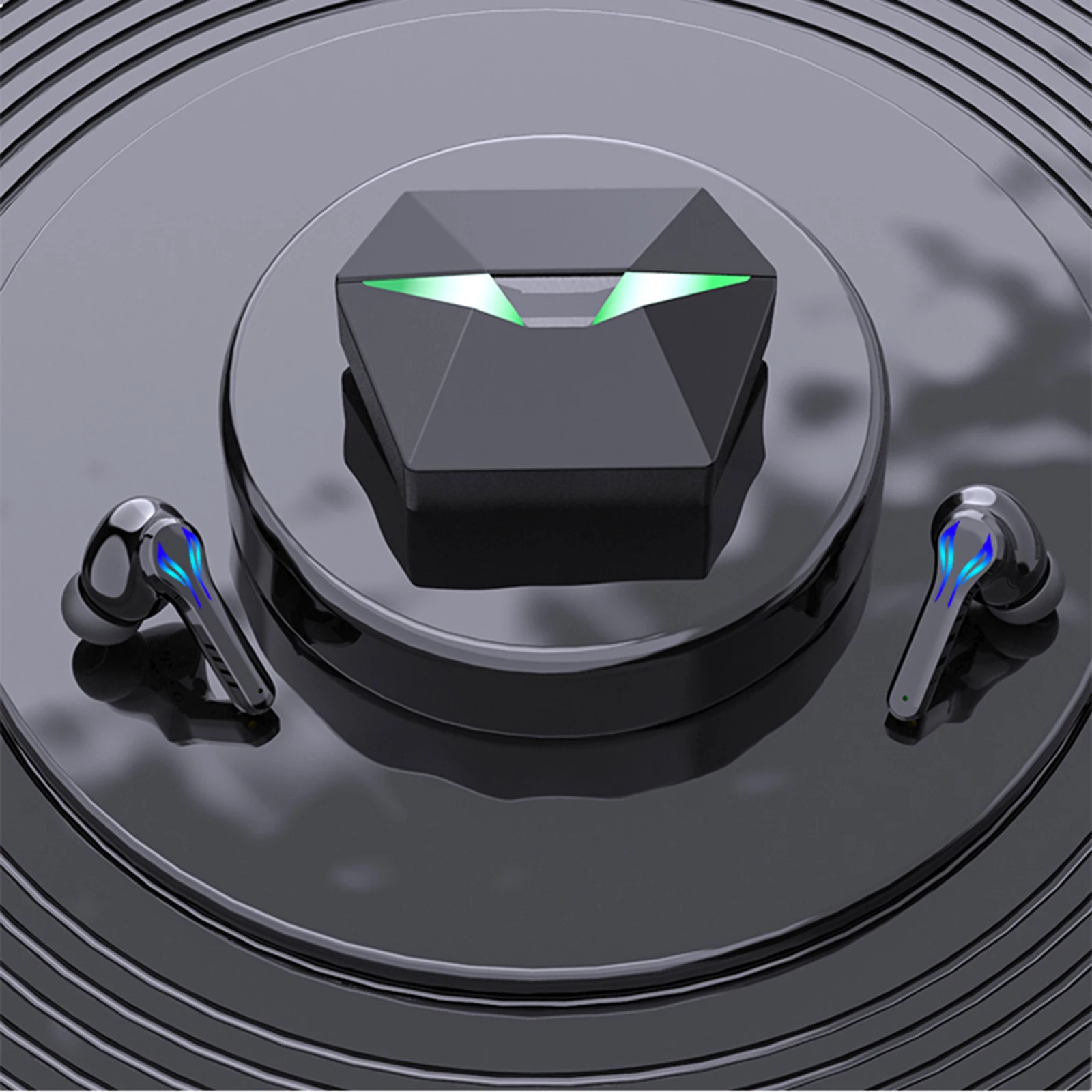 

Беспроводные Игровые наушники Bluetooth 5,1 с зарядным чехлом, наушники-вкладыши IPX5, водонепроницаемые наушники с шумоподавлением и микрофоном