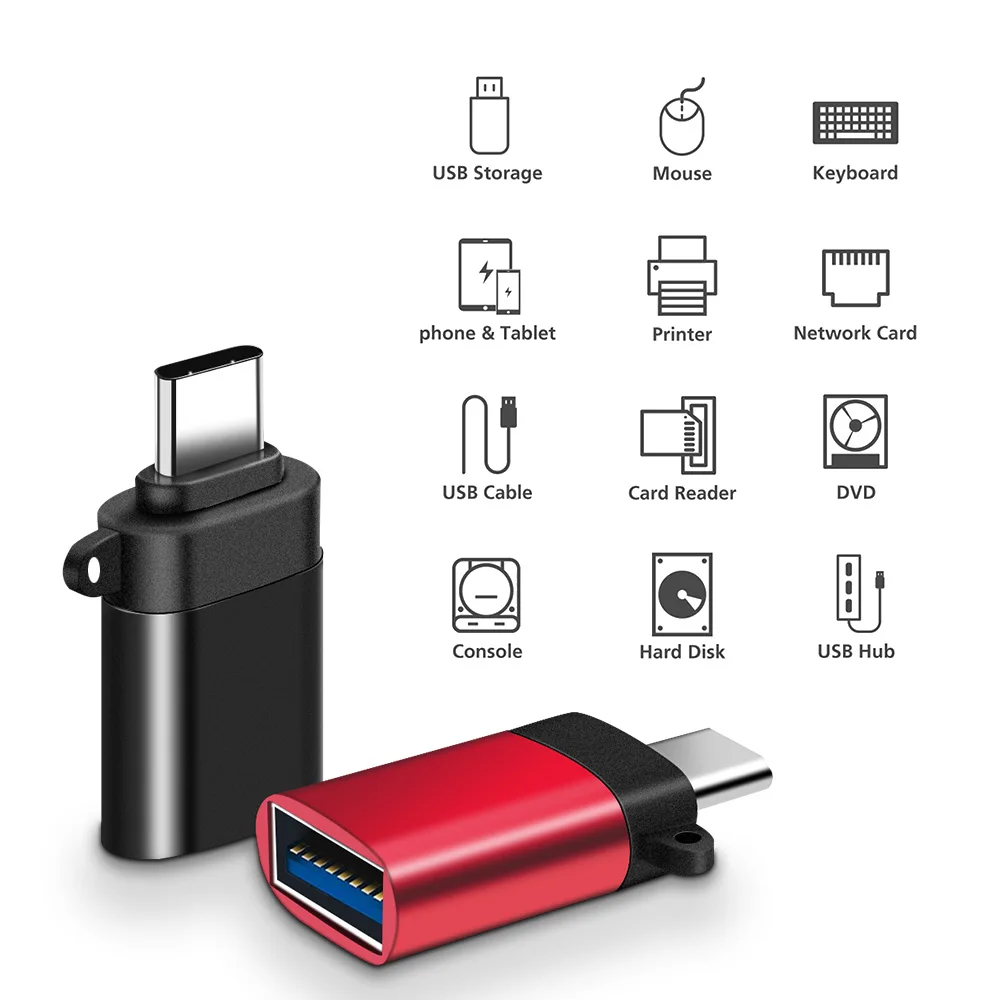 USB Type C OTG Adapter USBC Type-c Converter For macbook pro Xiaomi mi 9 Samsung S10 Huawei P30 Pro oneplus 7 7t USB-C Connector | Мобильные