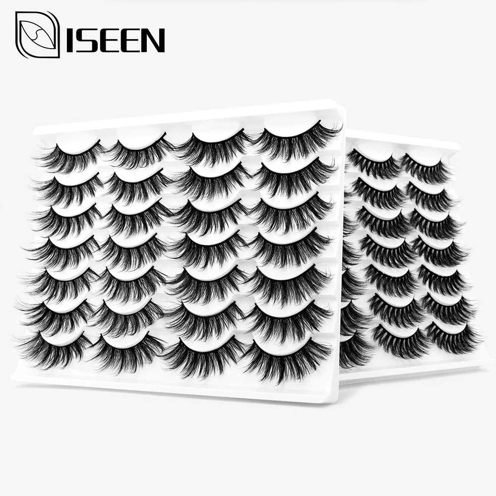 4/14 пара 3D норковых накладных ресниц натуральный драматический эффект Накладные