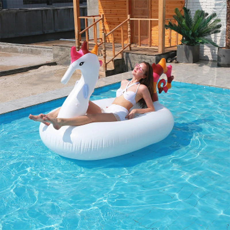 Надувные игрушки для взрослых прозрачное кольцо плавания морской лошади