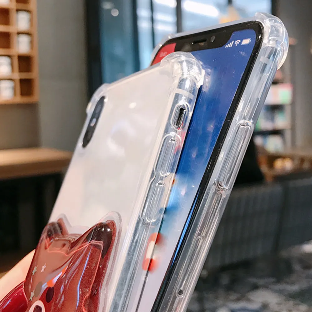 KISSCASE анти-осенний чехол для телефона samsung S9 S10 Plus J4 J6 2018 милый с сияющими блестками