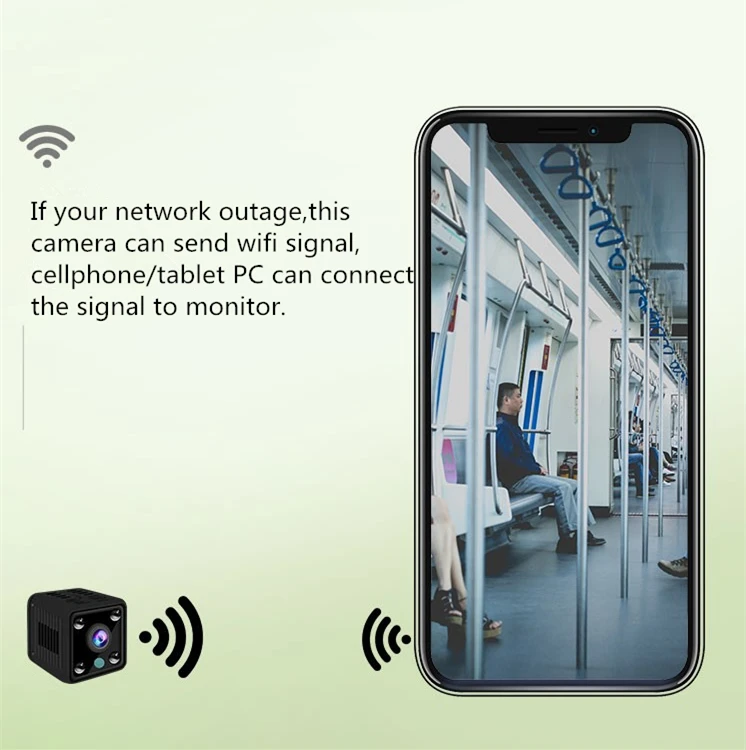 HD 1080P mini invisible 360 wifi wireless night vision USB battery camera monitor remote monitoring control